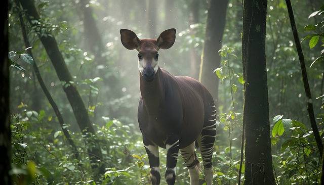 Blue Okapi Okapi Animal Nature - Free photo on Pixabay