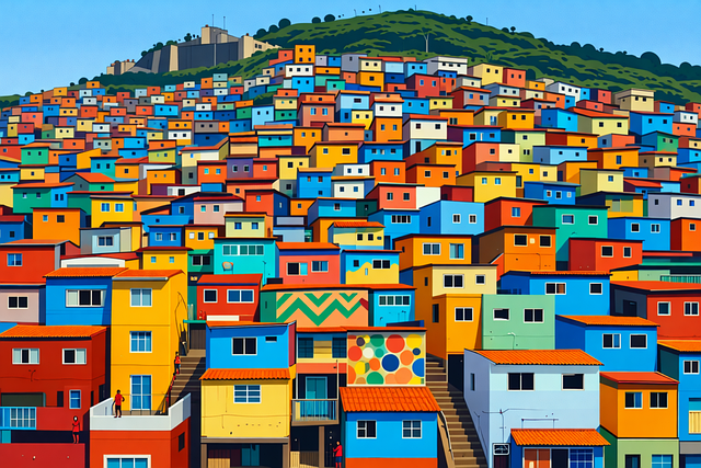 Free favela rio de janeiro favela brazil favela illustration