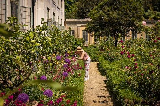 Boboli, Florencia, Italia, Jardín, Mujer
