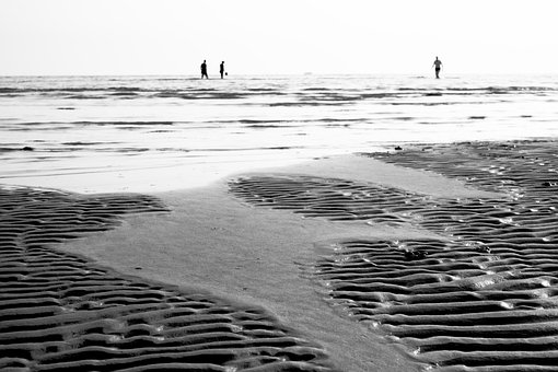 Grado, Italien, Ufer, Strand, Menschen