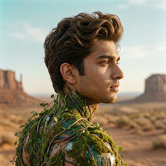 Futurista, Homem Asiático, Homem