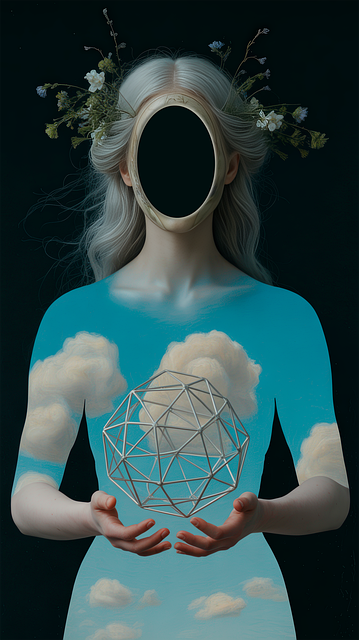 Collage, Natur, Frau, Blumen, Surreal