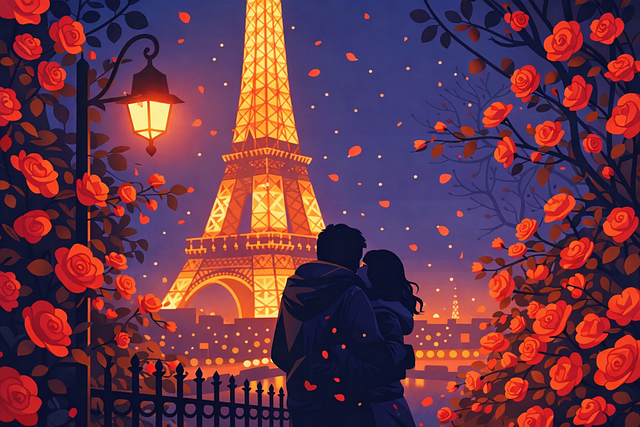 Free couple romance love vector