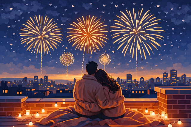 Free couple romance love illustration