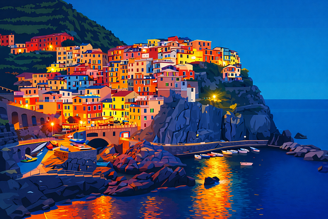 Cinque Terre, Manarola, Italien, Nat