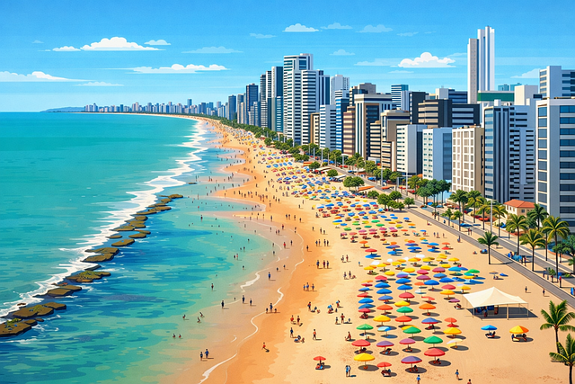 Free recife urban beach brazil vector
