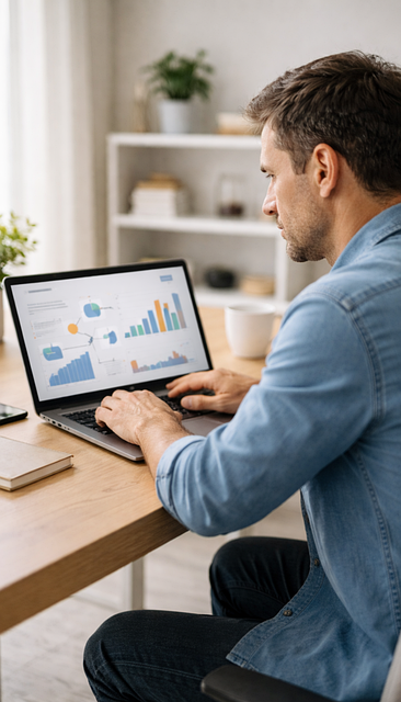 Free online marketing website analytics digital growth illustration
