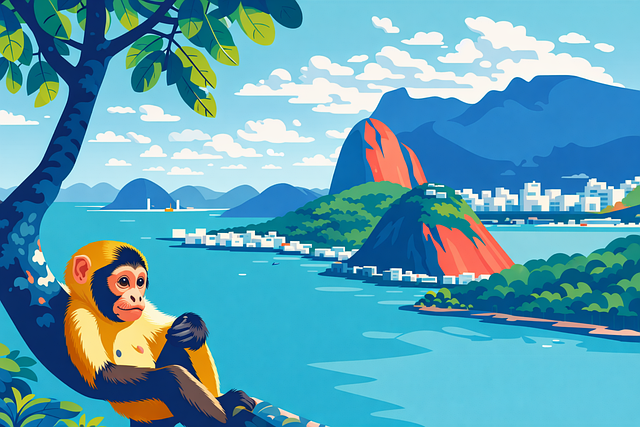 Free brazil rio de janeiro pan de azúcar vector