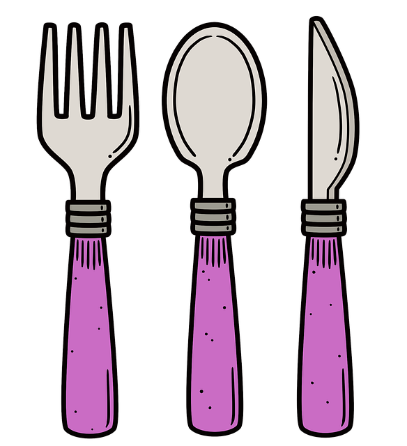 Free kitchen kitchenware eating utensils illustration