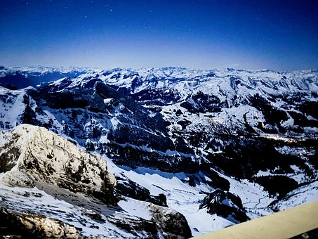 Udsigter, Säntis, Appenzell, Schweiz