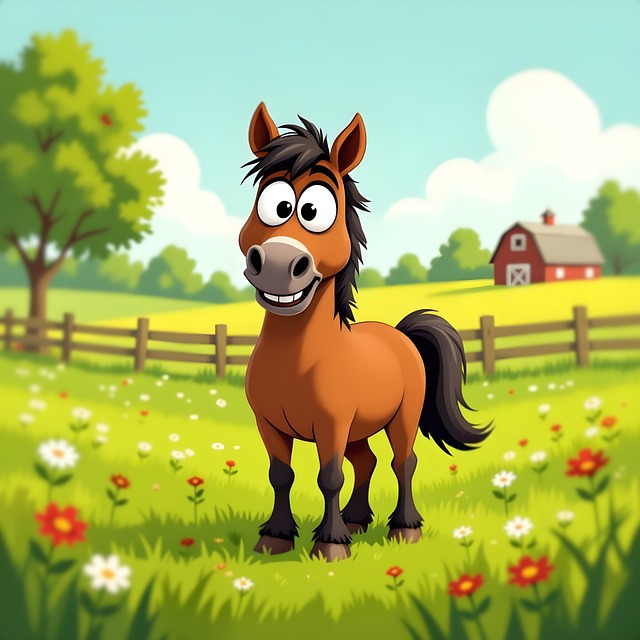 Free horse nature animal illustration