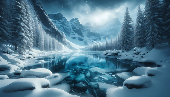 Free Winter Landscape illustration and picture