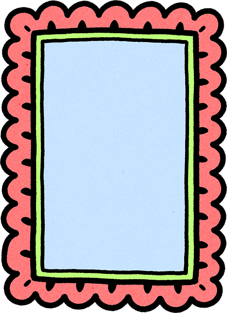 Free cute frame clipart illustration