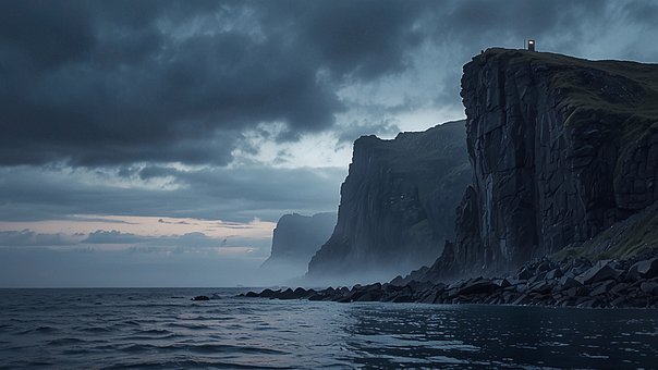 Mørk, Natur, Nat, Himmel, Lunefuld