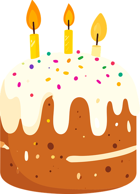Free cake candle celebration vector