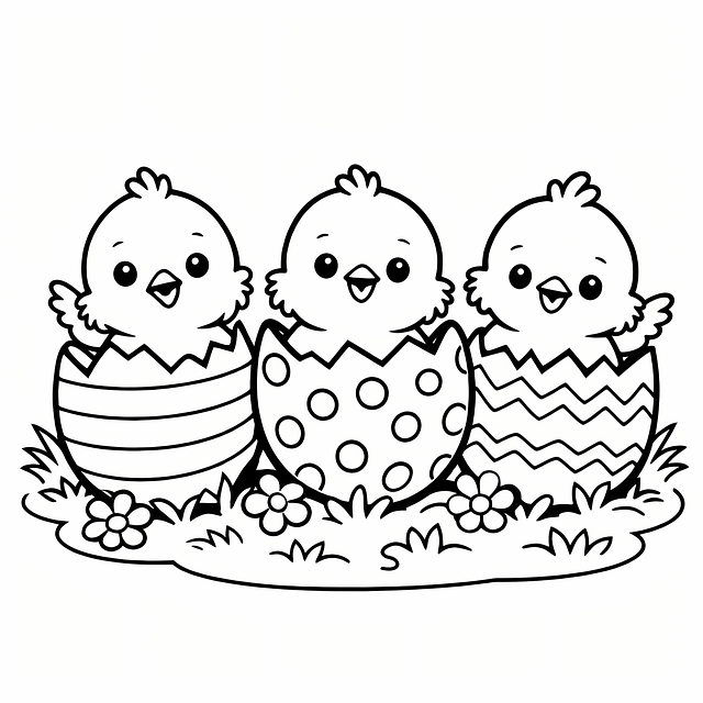 Free easter chicks baby chicks hatching chicks illustration