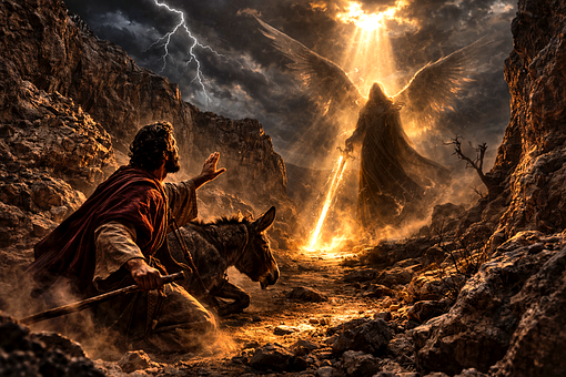 Free Balaam Prophet Talking Donkey illustration and picture