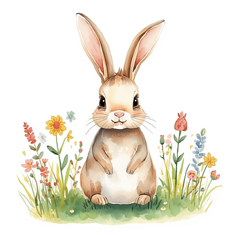 Free Rabbit Easter illustration and picture
