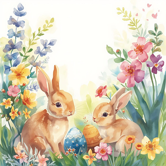 Free Easter Bunny illustration and picture