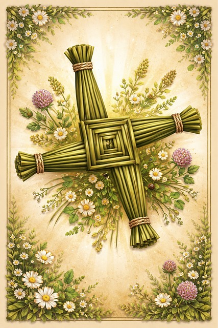 Free St. Brigid'S Cross Irish illustration and picture
