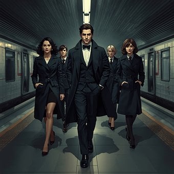 Animation, U-Bahn, Agent, Geheimnis