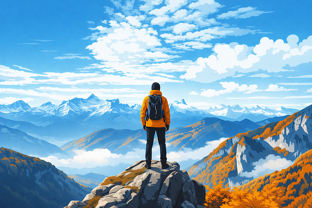 Free mountains nature landscape vector