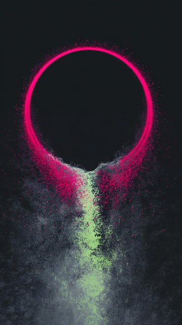 Free abstract ring glow illustration