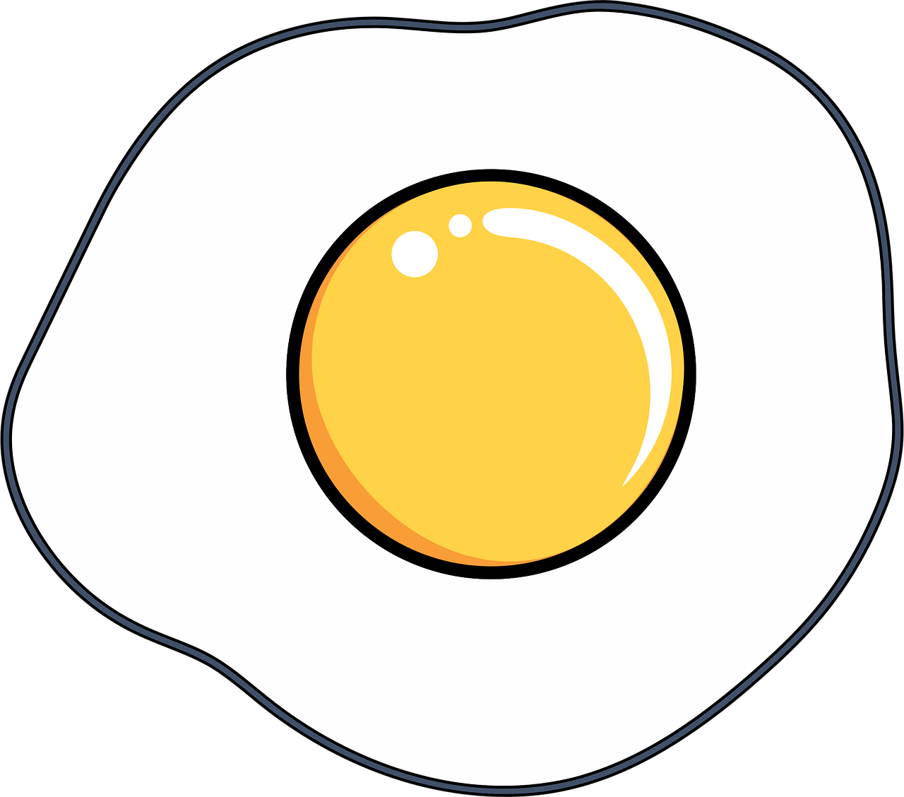 Download Egg, Fried, Protein. Royalty-Free Vector Graphic - Pixabay