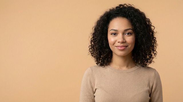 Afro-Amerikaanse Vrouw, Lachend, Portret