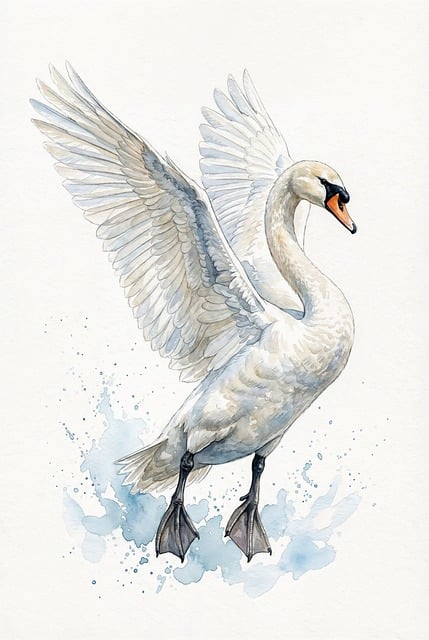 Schwan, Vogel, Flügel, Weiß, Wasser