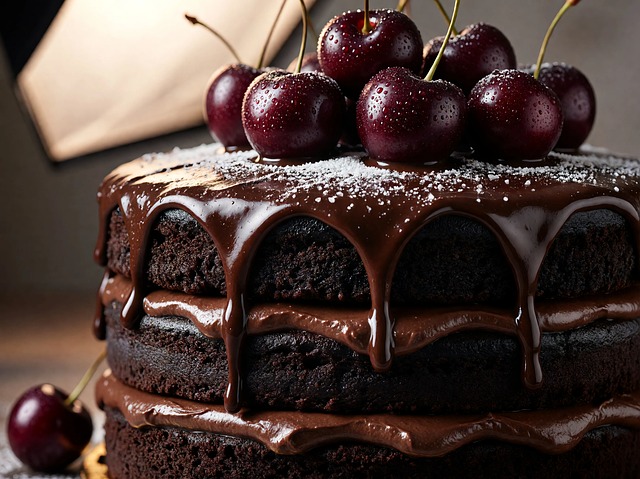 Free chocolate cake pastries cake illustration