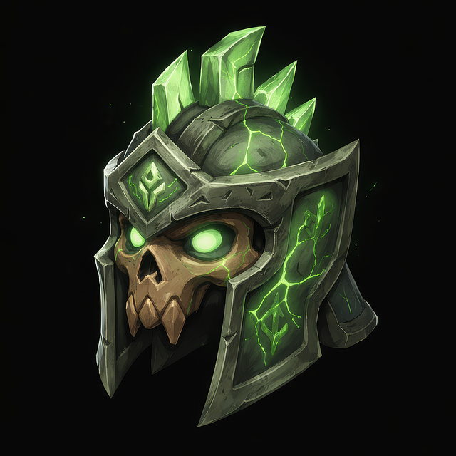 Free skull helmet fantasy illustration