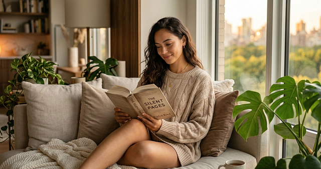 Free reading book woman illustration