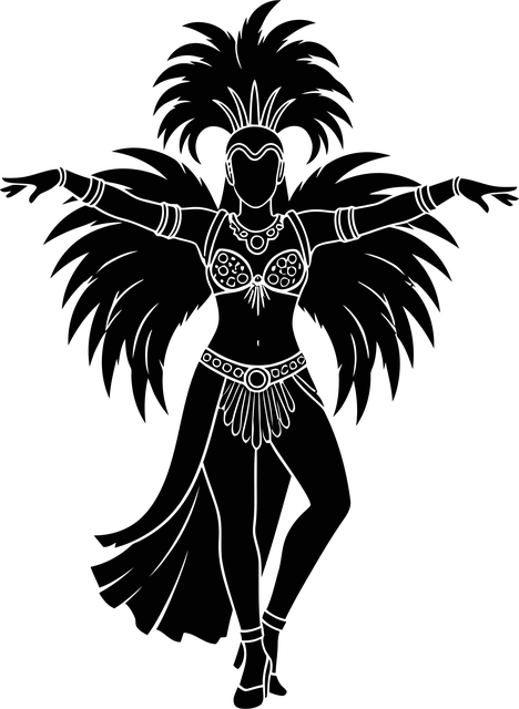 Free carnival samba dancer vector
