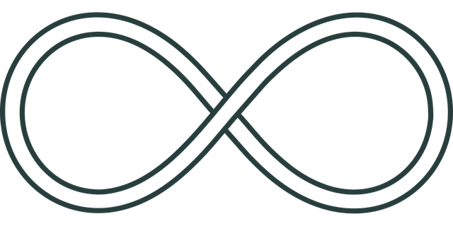 Free infinity symbol eight vector