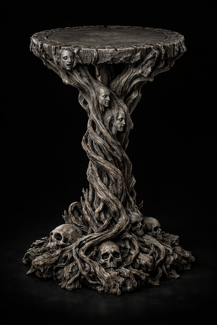 Free ai generated skull creepy illustration