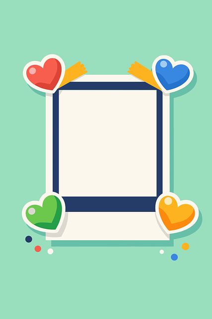 Free photo frame heart vector
