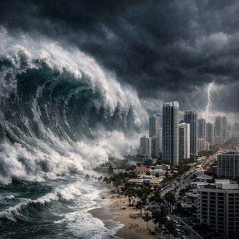Free Tsunami Wave illustration and picture