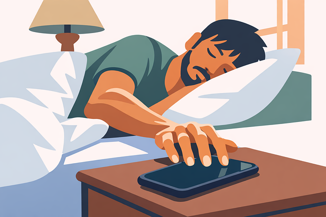Free sleep bed smartphone vector