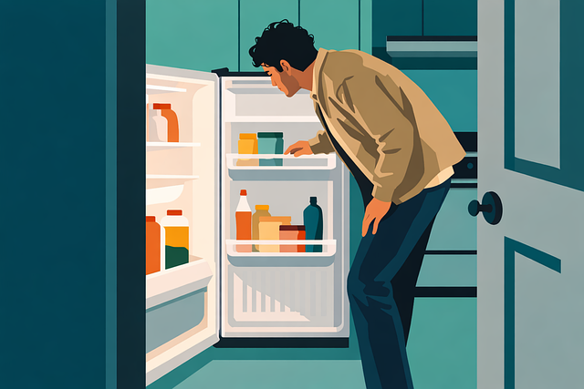 Free Man Fridge vector and picture