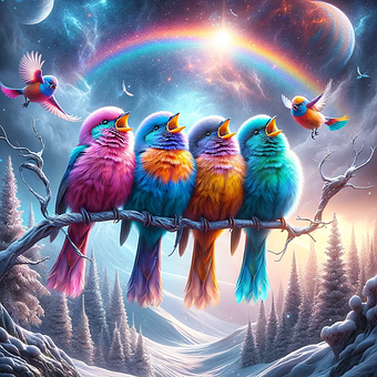 Fugl, Natur, Dyr, Dyreliv, Farverig