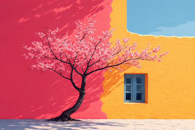 Free cherry blossom tree flowering tree vector