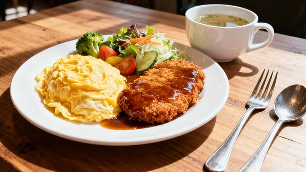Free Omurice Soup illustration and picture