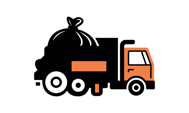 Free garbage truck icon bag vector