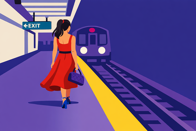 Free subway metro train vector