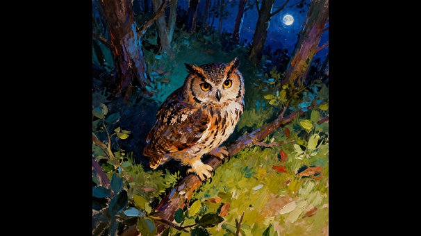 Free Owl Bird illustration and picture