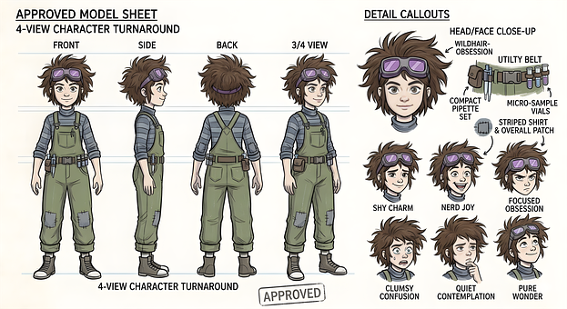 Folha Modelo, Referência De Personagem