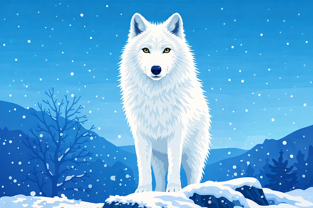 Free wolf arctic wolf white wolf illustration