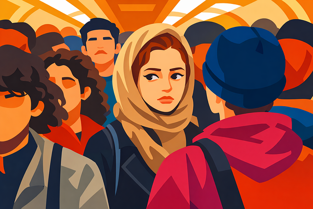 Free people crowd multicultural vector