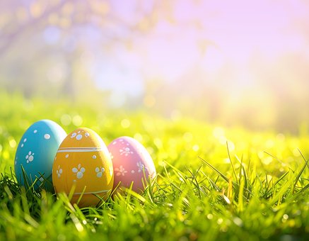 Free Easter Eggs Spring Grass illustration and picture
